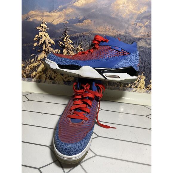 Nike Air Jordan Flight Club 80 Mens Basketball Shoes 599583-401 Blue Red 13 main image 10